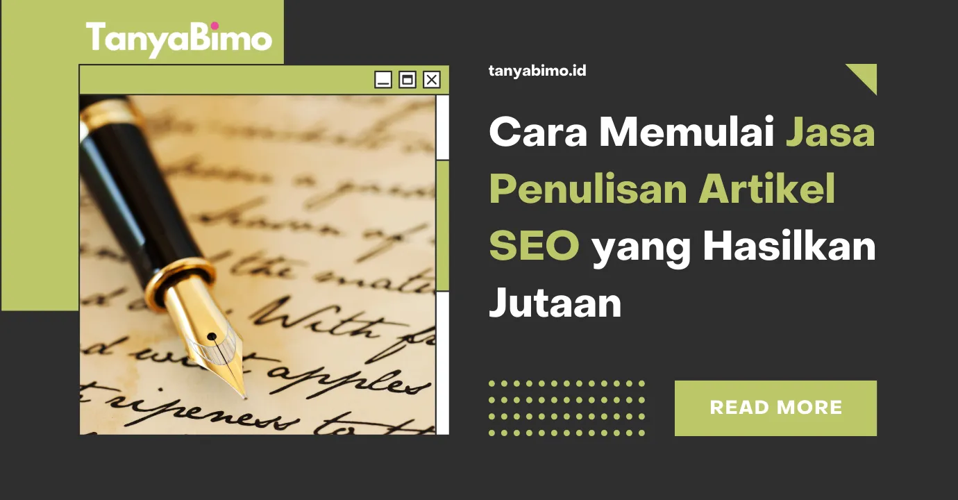 Cara Memulai Jasa Penulisan Artikel SEO yang Hasilkan Jutaan